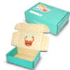 E-flute roll end tuck top box with custom printing