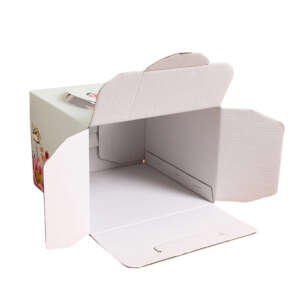 Custom Luxury Corrugated Cardboard Cake Boxes Wholesale Printing With Handle