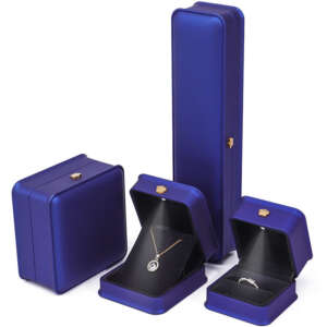 Oem Custom Logo Crown Modeling Packaging Box Bracelet Bracelet Pendant Necklace Ring Jewelry Box With Light