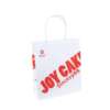 eco brown kraft paper shopping gift bag with handle and custom logo view 1