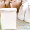 flower printed brown craft Mexican food eco friendly paper bag image 6