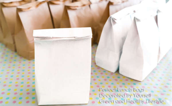 flower printed brown craft Mexican food eco friendly paper bag image 6