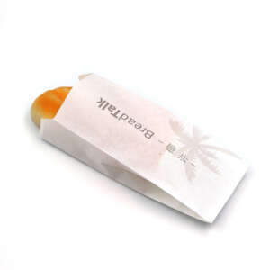 Advertisement Kraft Custom Bread Packaging With Logo Food Grade Burger Paper Bag