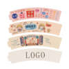 custom printed coffee milk tea paper cup sleeve - custom logo option