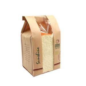 bag flat bottom biodegradable packaging grade coffee cookie custom food bread boutique friendly paper biodegradable paper bag