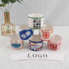 custom printed coffee milk tea paper cup sleeve - front view