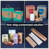 restaurant kraft shopping bags, paper bags with handles, food clothing promotion bag, eco friendly business paper bag