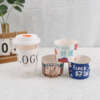 custom printed coffee milk tea paper cup sleeve - open display view