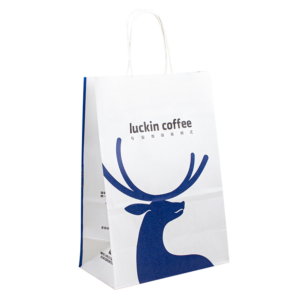 bags brown kraft rope business large with handles custom customizable white for premium plain fruit shopping paper shipping bag