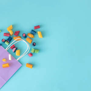 Mini Kraft Paper Gift Bag for Shopping Food and Coffee Recyclable for gift Packaging