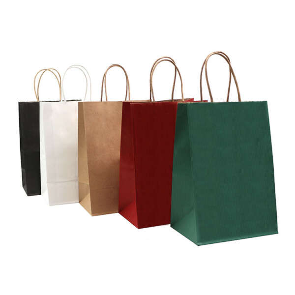 large recycled shopping bags, multilayer paper bags, custom logo shopping bags, paper bags with handle, wholesale retail paper bags