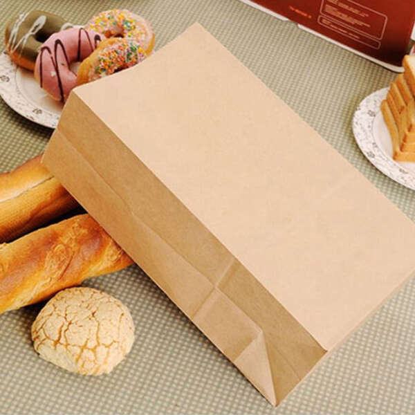white SOS sandwich paper bag with logo print for takeaway food packaging - custom logo option