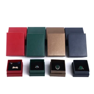 Free Sample Wholesale Custom Bracelet Necklace Jewelry Packaging Twill Check Cardboard Jewelry Gift Box