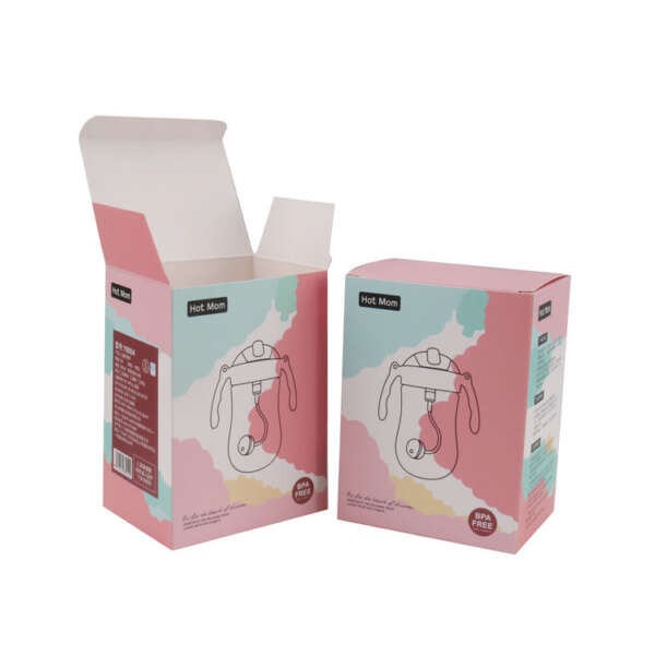 printed cardboard paper box for baby product color packaging - front view