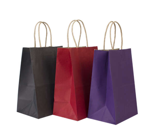 large recycled shopping bags, multilayer paper bags, custom logo shopping bags, paper bags with handle, wholesale retail paper bags