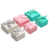 Small custom paper jewelry box with logo printing