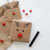 luxury coated Christmas kraft shopping paper bag for promotion view 2