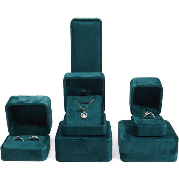 luxury gift jewelry packaging box for bracelet necklace cufflinks ring earrings - detail view