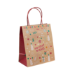 Custom custom black paper food packaging bag for restaurants, business gifts, takeaway, retail tote bags and food packaging