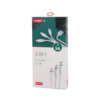 paper box with hook for mobile phone charger USB cable - front view