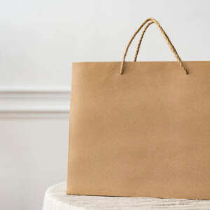 Customizable Printed Logos Beverage Food Packaging Paper Bag for Restaurant Delivery service