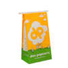 Wholesale eco flat bottom kraft bread popcorn bag for custom paper packaging orders