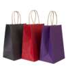 brown kraft paper brown kraft food delivery grocery bag with logo printing detail