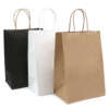 large recycled shopping bags, multilayer paper bags, custom logo shopping bags, paper bags with handle, wholesale retail paper bags