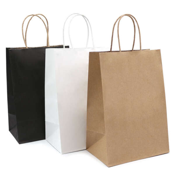 large recycled shopping bags, multilayer paper bags, custom logo shopping bags, paper bags with handle, wholesale retail paper bags