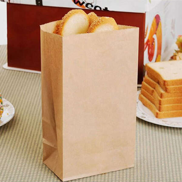 flower printed brown craft Mexican food eco friendly paper bag image 3