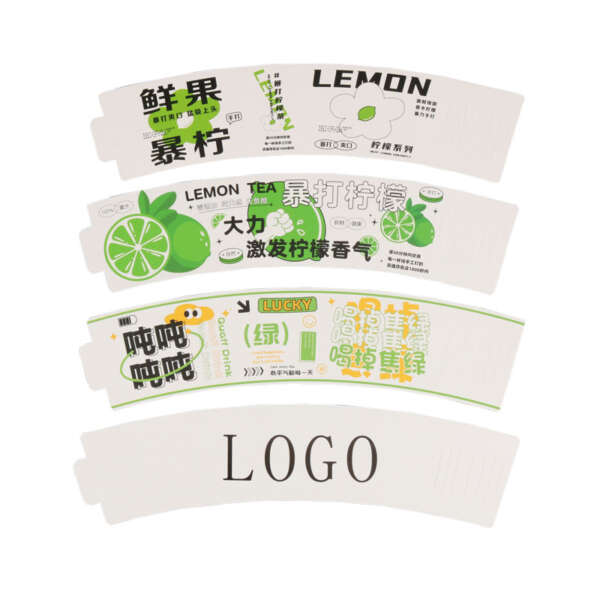 custom printed coffee milk tea paper cup sleeve - product packaging use