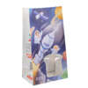 Custom eco flat bottom kraft bread popcorn bag for bread, popcorn, lunch, snacks and boutique food packaging