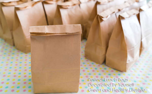 flower printed brown craft Mexican food eco friendly paper bag image 5