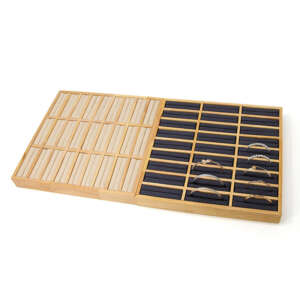 High Quality Wholesale Custom Bracelet Jewelry Display Props Solid Wood 27 Bracelet Plate