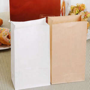Sos White Custom Style Sandwich Without Handle Kraft Paper Barf Bag With Logo Print