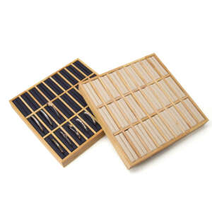 High Quality Wholesale Custom Bracelet Jewelry Display Props Solid Wood 27 Bracelet Plate