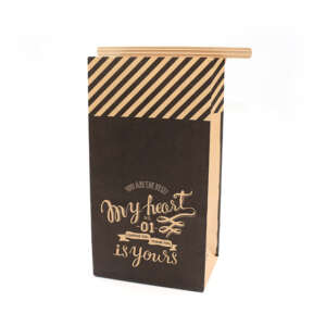 High quality brown kraft paper bags sealable with window