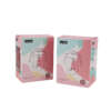 printed cardboard paper box for baby product color packaging - open display view