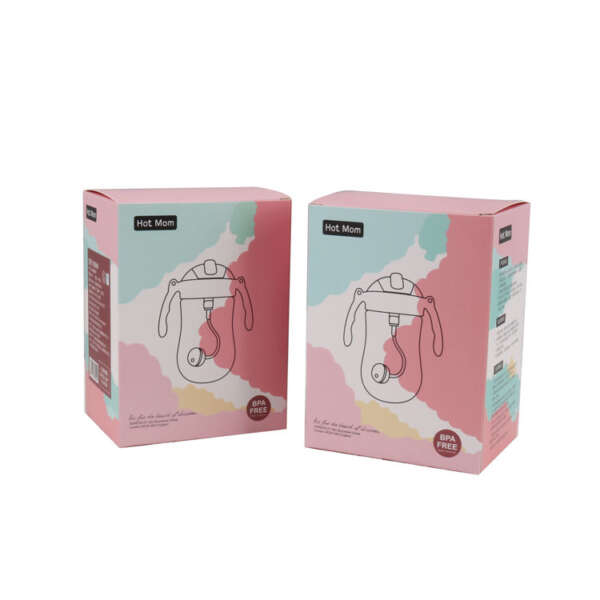 printed cardboard paper box for baby product color packaging - open display view