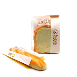 Reach Food Grade Quad Sealed Croissant Wholesale Brown Kraft 8 Color Flexo Printing Flat Paper Bag 06