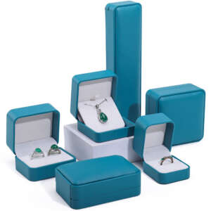 Factory Wholesale Luxury Jewelry Box Organizer Bracelet Necklace Earrings Ring Gift Pu Leather Jewelry Box