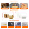 personalized brown kraft apparel shopping paper bag with handles view 3