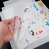 Transparent matte washi sticker paper