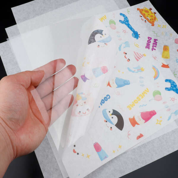 Transparent matte washi sticker paper