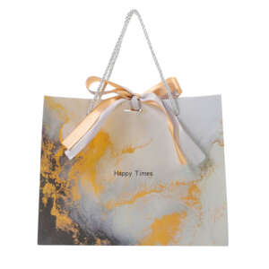Recyclable Custom Logo Printed Luxury Paper Bags Jewelry Bracelet Packaging Gift Shopping Bag With Ribbon Close