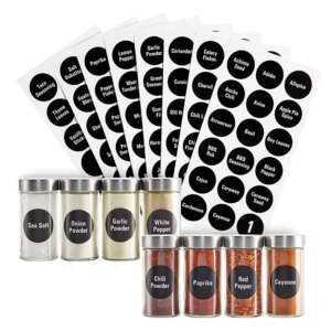 Custom Printing Waterproof Food Seasoning Organization Sticker Set Storage Spice Jar With Pantry Labels For Containers
