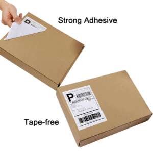 Self Adhes Sticker Way Bill 4x6 Direct Thermo Sticker Paper Thermal Transfer Printing Labels Blank Shipping Label Printer Roll