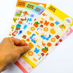 Colorful Digital Printing Waterproof Self Adhesive Vinyl Paper Kiss Cut Custom Matte Stickers Sheets