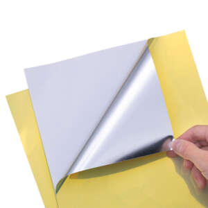 High Quantity Inkjet Printable Self Adhesive 8.5x11 A3 A4 Waterproof Silver Golden Metallic Printable Sheet Sticker Paper A4