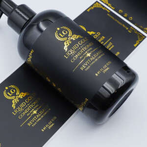 Custom Roll Digital Printing Logo Luxury Waterproof Packaging Bottle Gold Foil Labels Customizable Stickers For Food Cosmetic